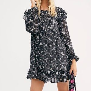 FREE PEOPLE | “These Dreams” Floral Print Mini Dress